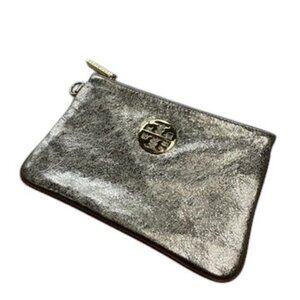 Tory Burch Metallic Gold Zipper Wristlet